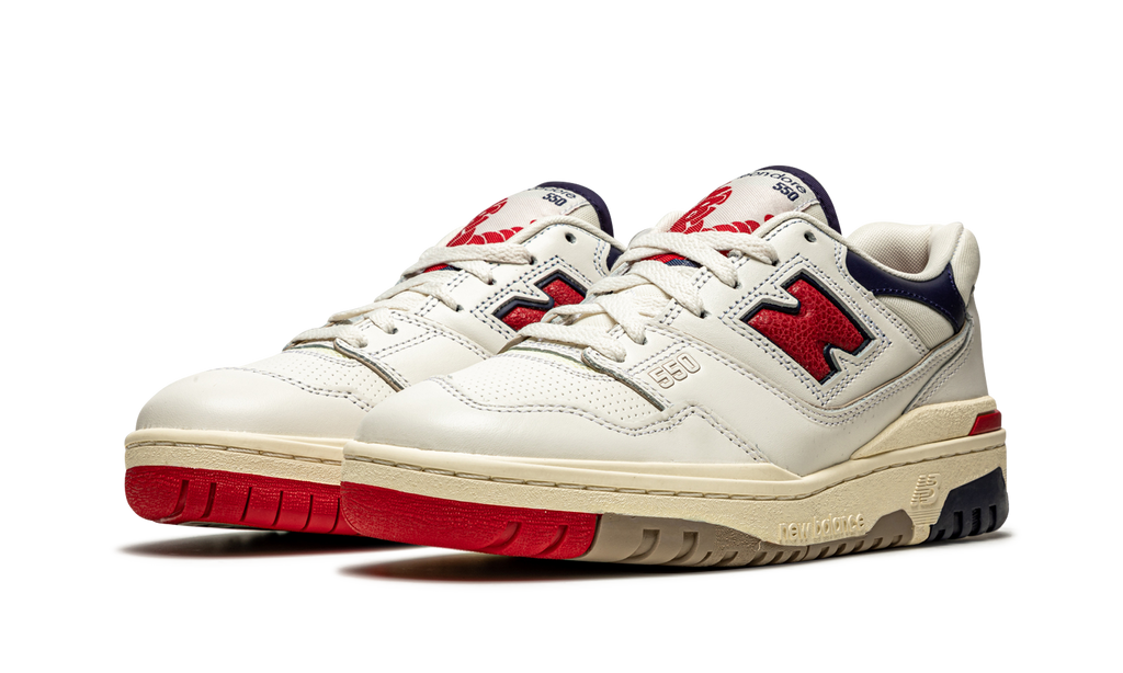550 Aimé Leon Dore White Navy Red